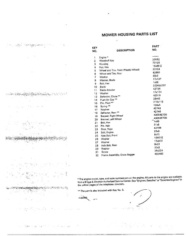 Mower housing page 2