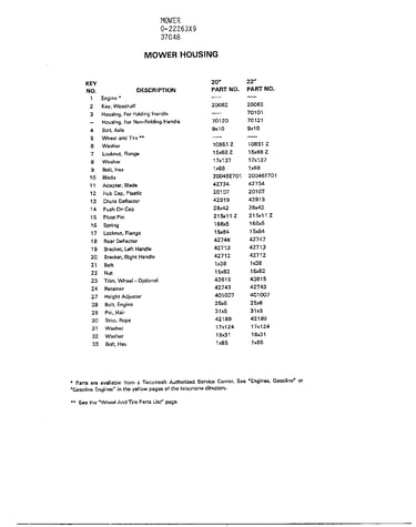 Mower housing page 2
