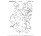 Murray 0-40607X9A chassis and hood diagram