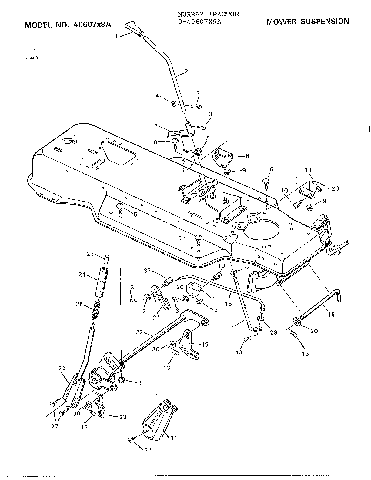 Mower suspension