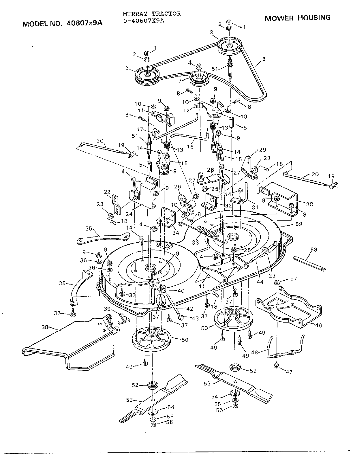 MOWER HOUSING