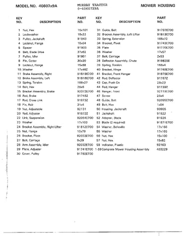 Mower housing page 2