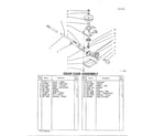 Lawn-Boy 10301-3900001 & UP gear case diagram