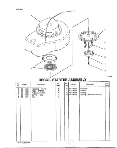 Recoil starter