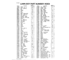 Lawn-Boy 10301-3900001 & UP part number index diagram