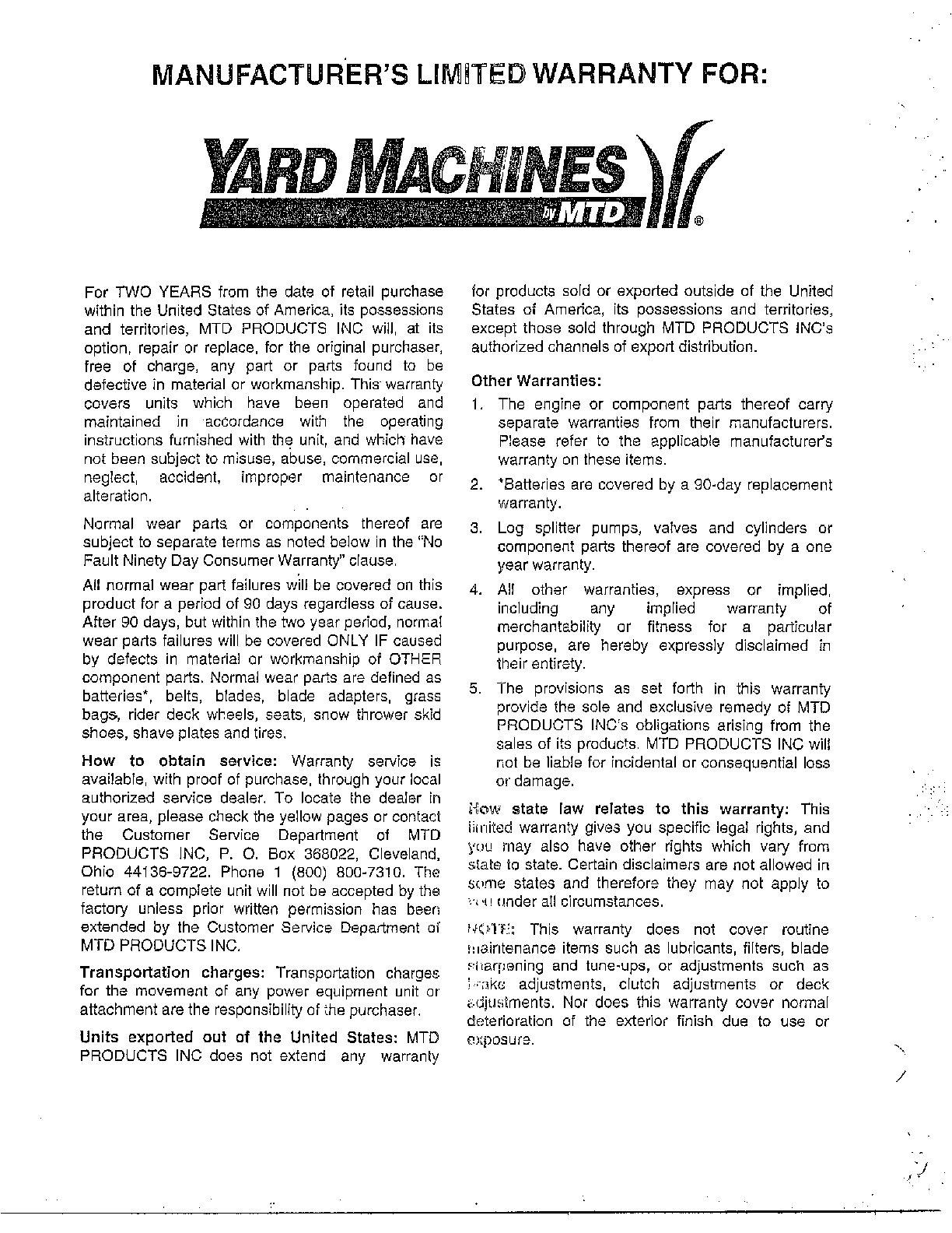Back cover