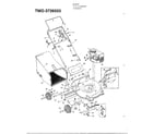 MTD 3726503 3.5 hp 21" rotary mower diagram