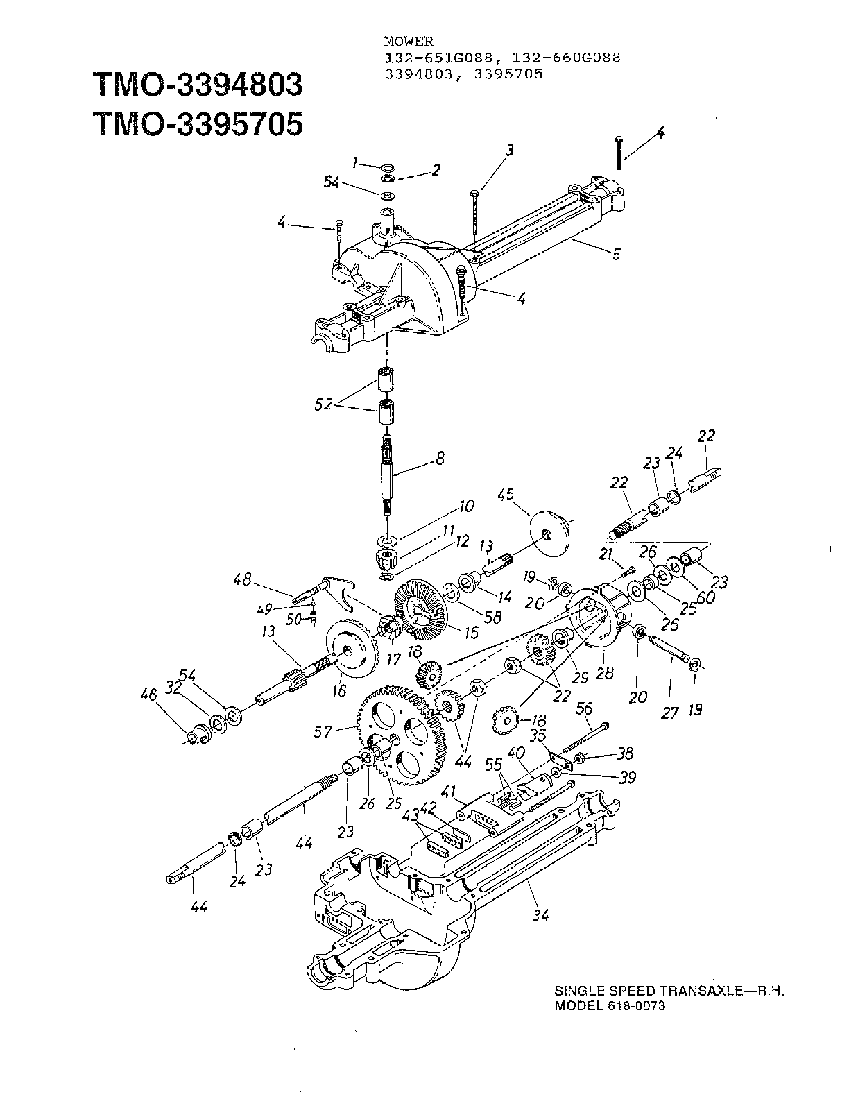 SINGLE SPEED TRANSAXLE-R