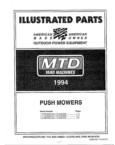Push mowers