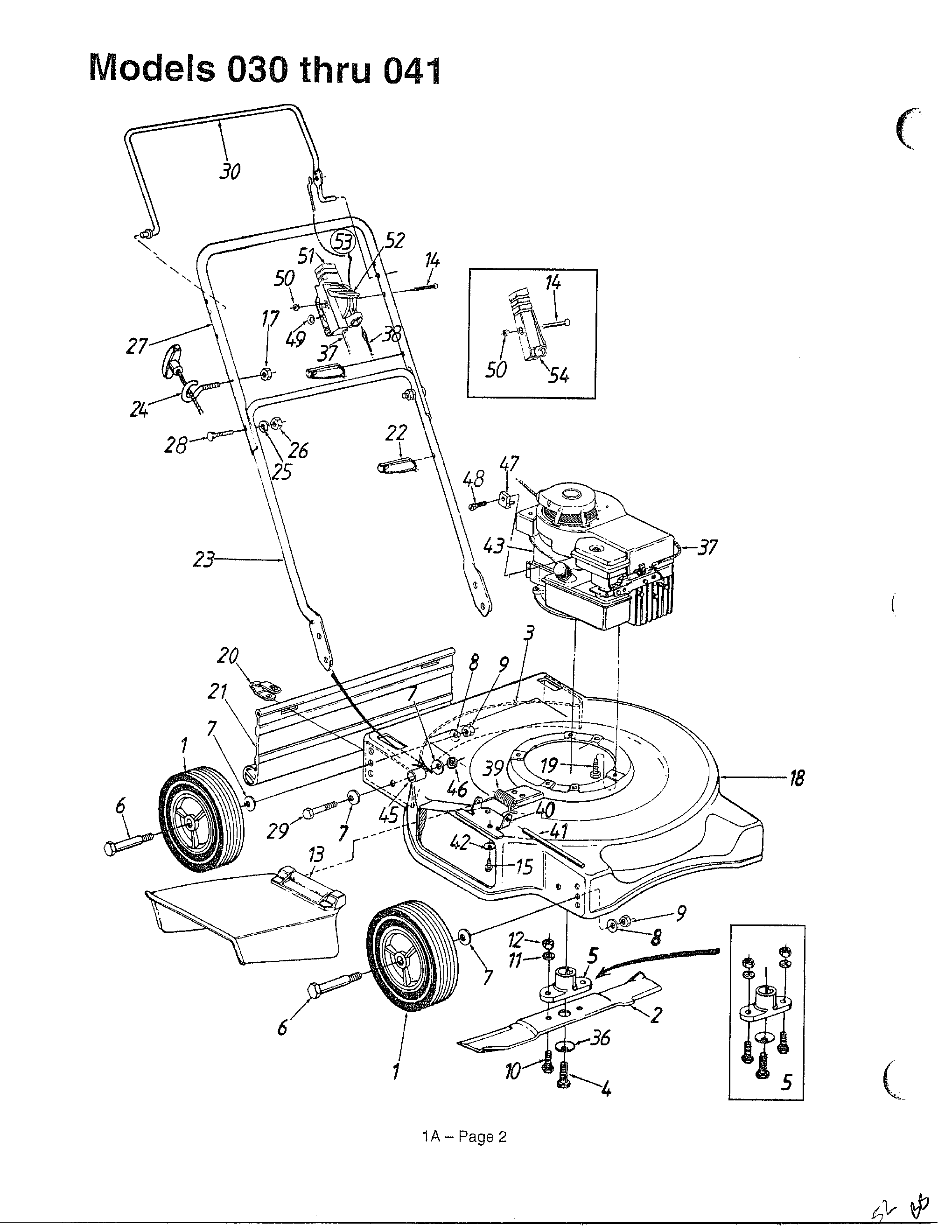 Rotary mowers/models 030-041