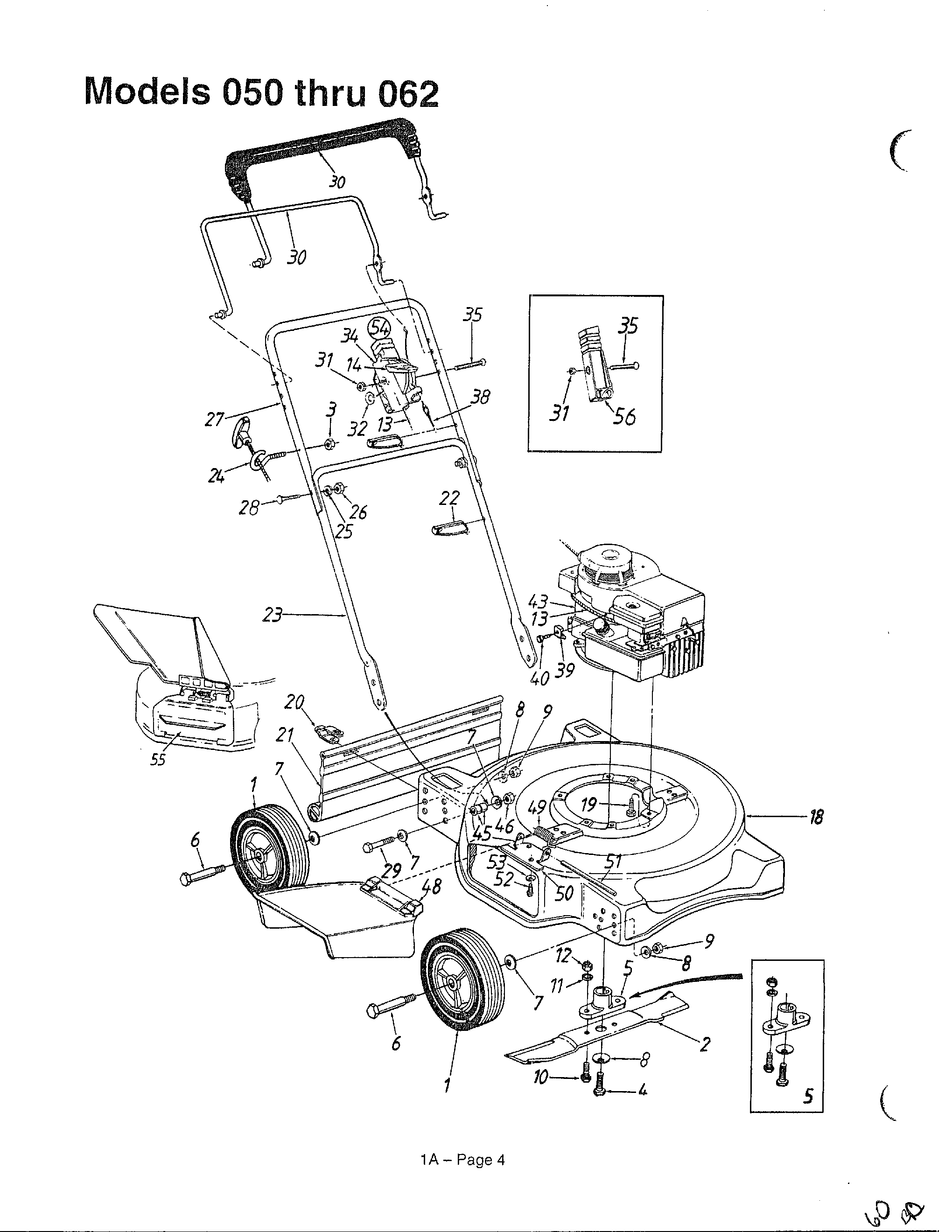 Rotary mowers/models 050-062
