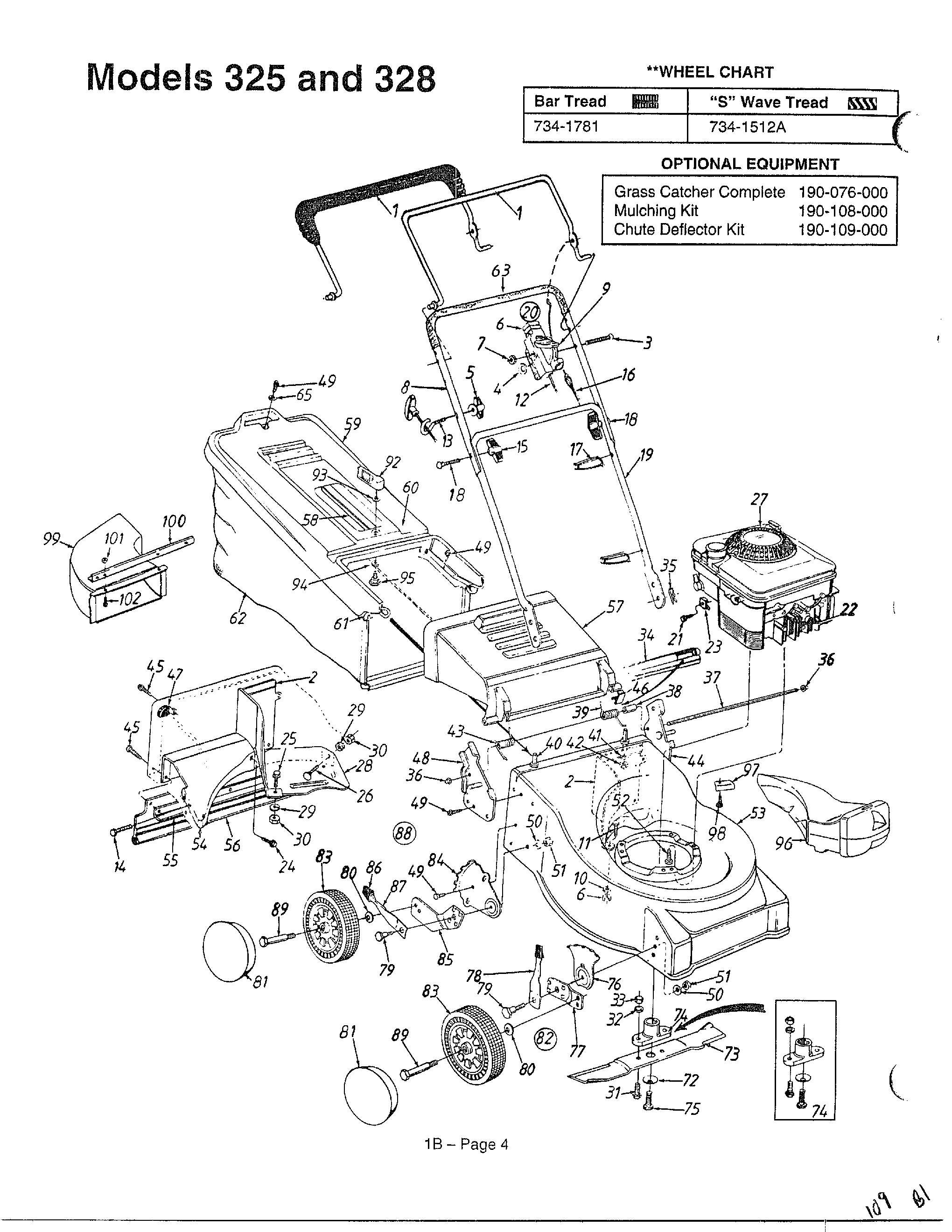 ROTARY MOWERS/MODELS 325 AND 328