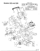 Rotary mowers/models 325 and 328