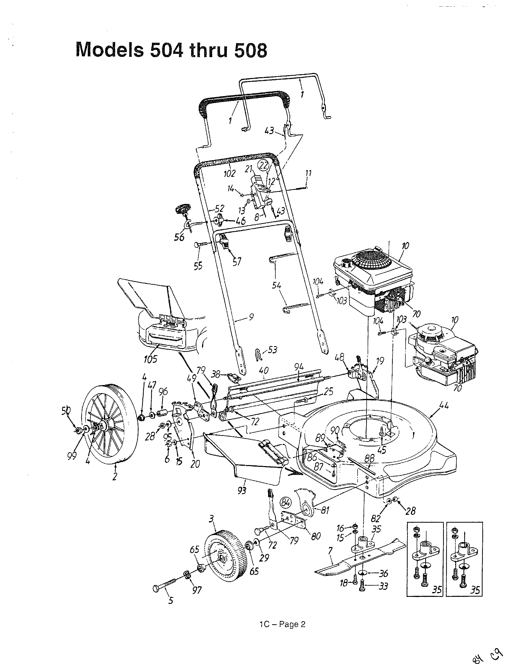 Main frame model 504-508