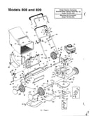 Rotary mowers/engine shroud