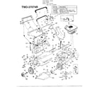 MTD 118-115R088 3.5hp 21" rotary mower diagram