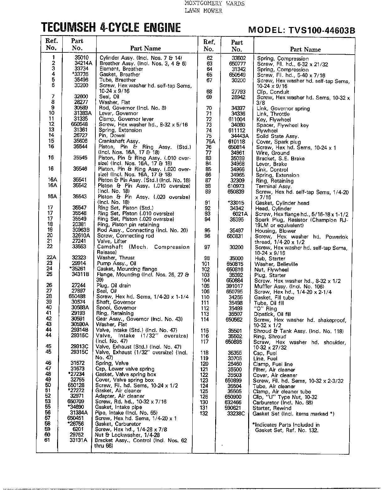 4 CYCLE ENGINE Page 2