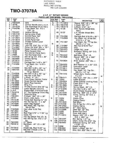 4hp 21" rotary mower page 2