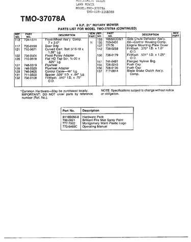 4hp 21" rotary mower page 3