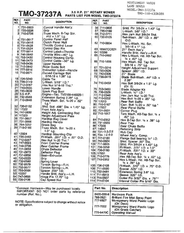 3.5hp 21" rotary mower page 2