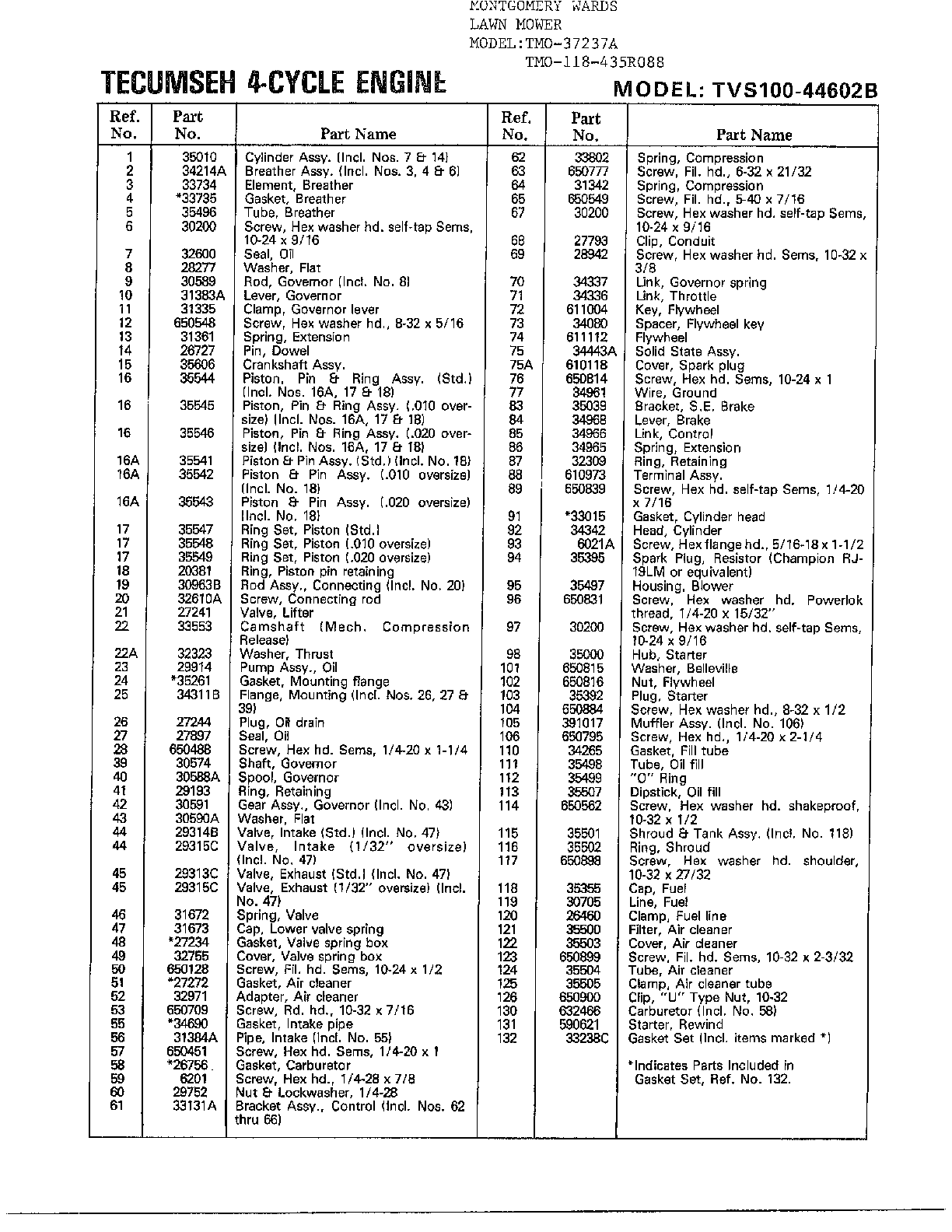4 CYCLE ENGINE Page 2