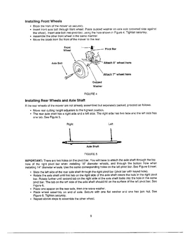 Setting up mower page 2