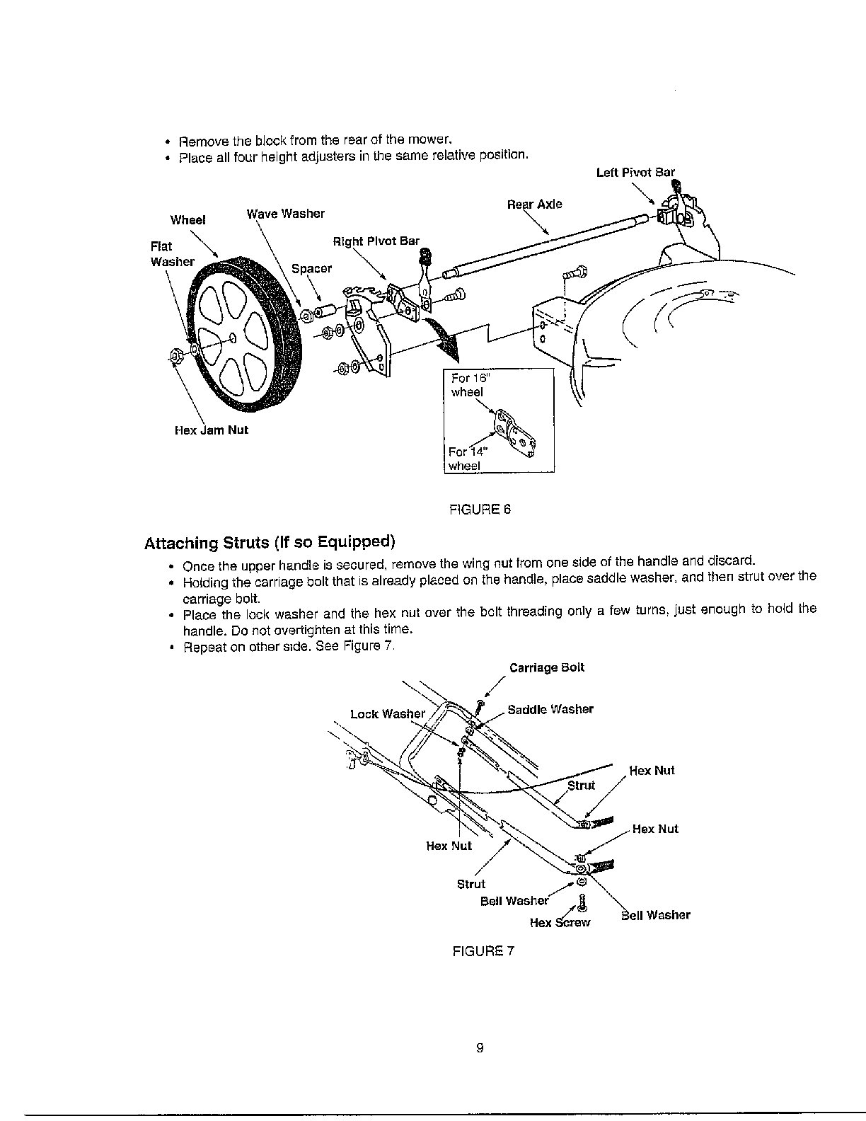 Setting up mower page 3
