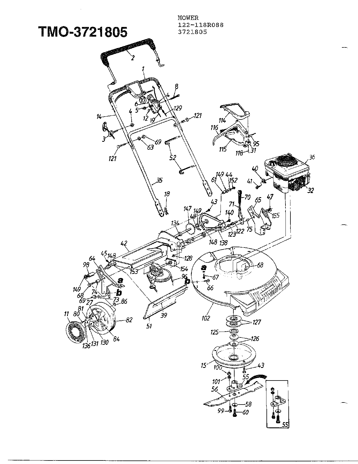 5hp 21" mulching mower