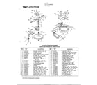 MTD 3747102 3.75hp 22" rotary mower diagram