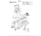 MTD 3747102 mower diagram