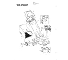 MTD 3746507 3.5 hp 21" rotary mower diagram