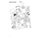 MTD 122-848R088 5hp 21" rotary mower diagram