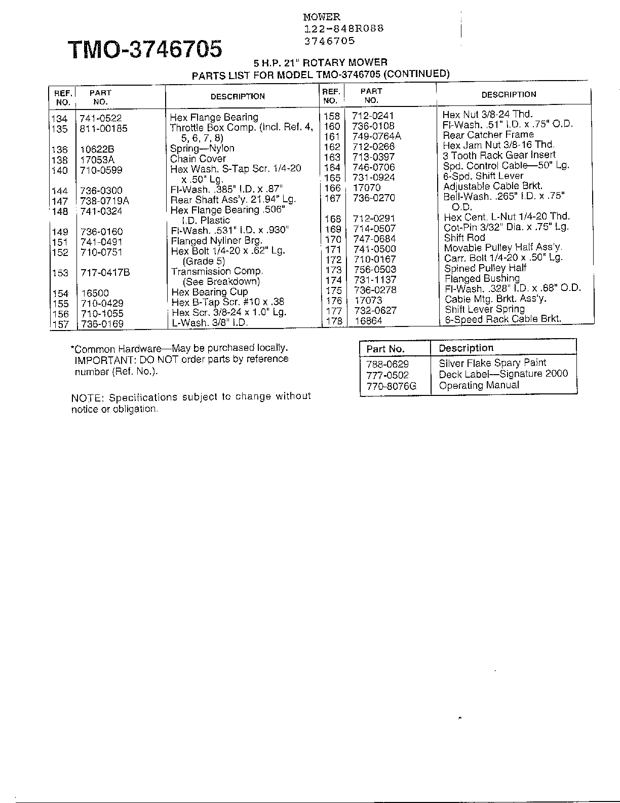 5hp 21" rotary mower page 3