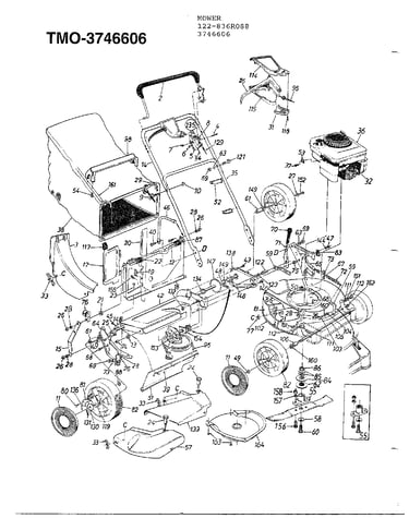 4.5hp 21" rotary mower