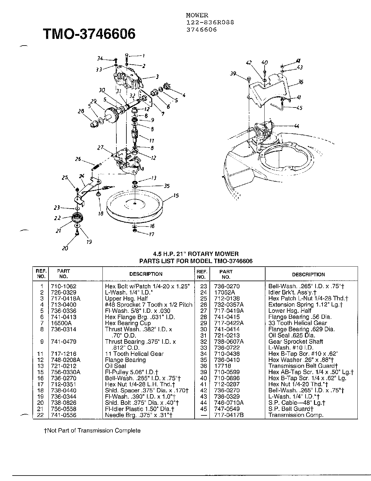 4.5hp 21" rotary mower page 4