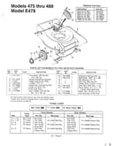 Mower deck model 475-488