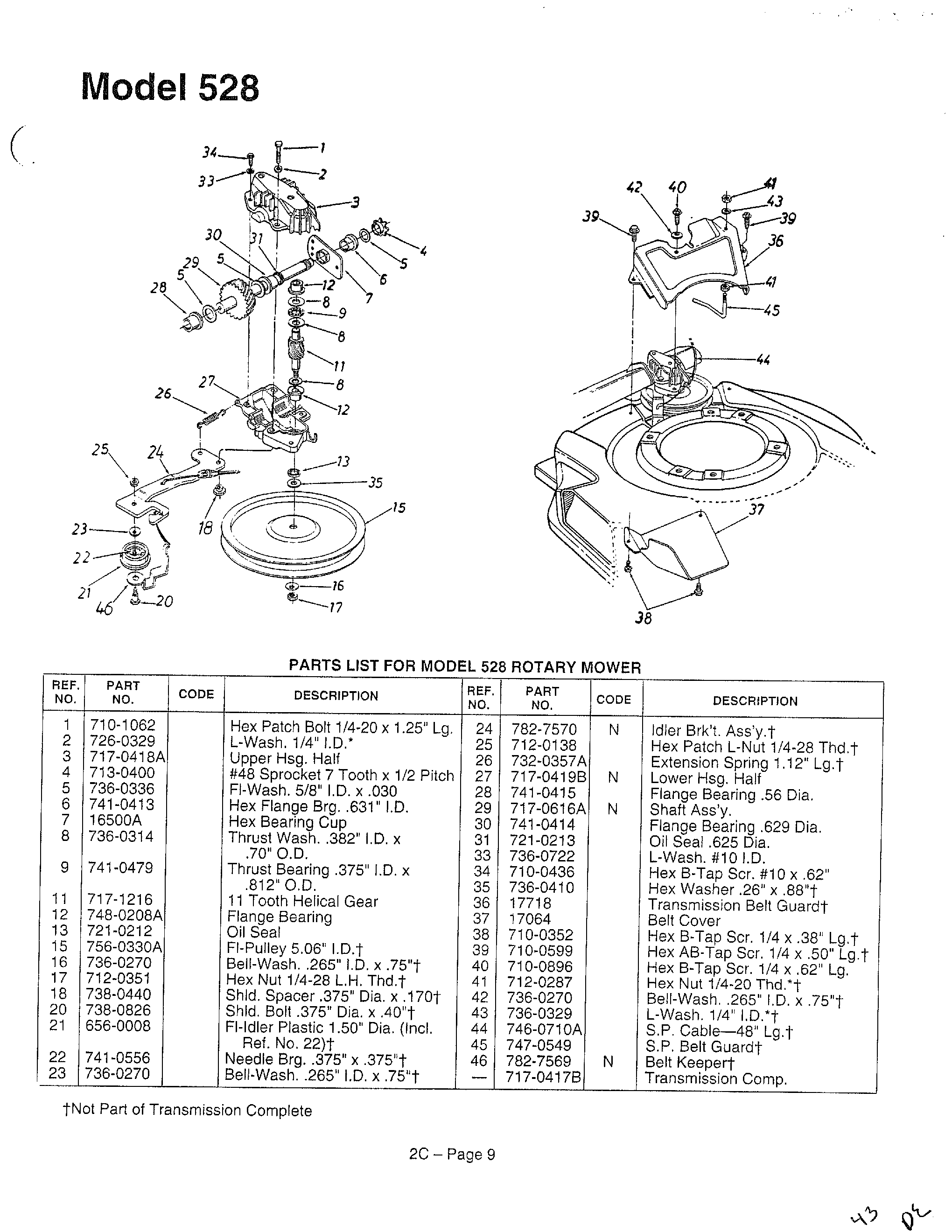 Fly wheel model 528