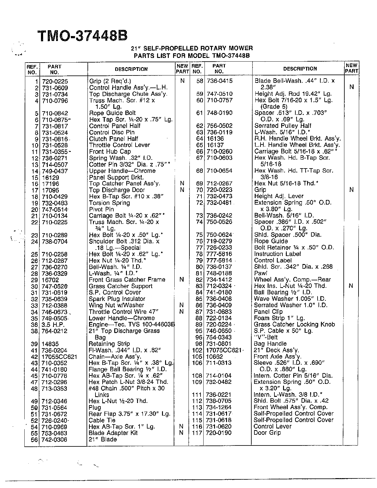 21" self-propelled mower page 2