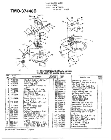 21" self-propelled mower page 4