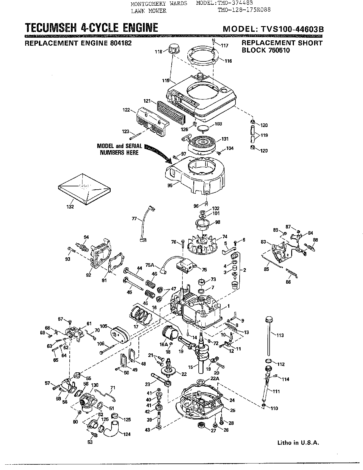 TECUMSEH 4-CYCLE ENGINE