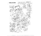 MTD 37478A 4hp 21" rotary mower diagram