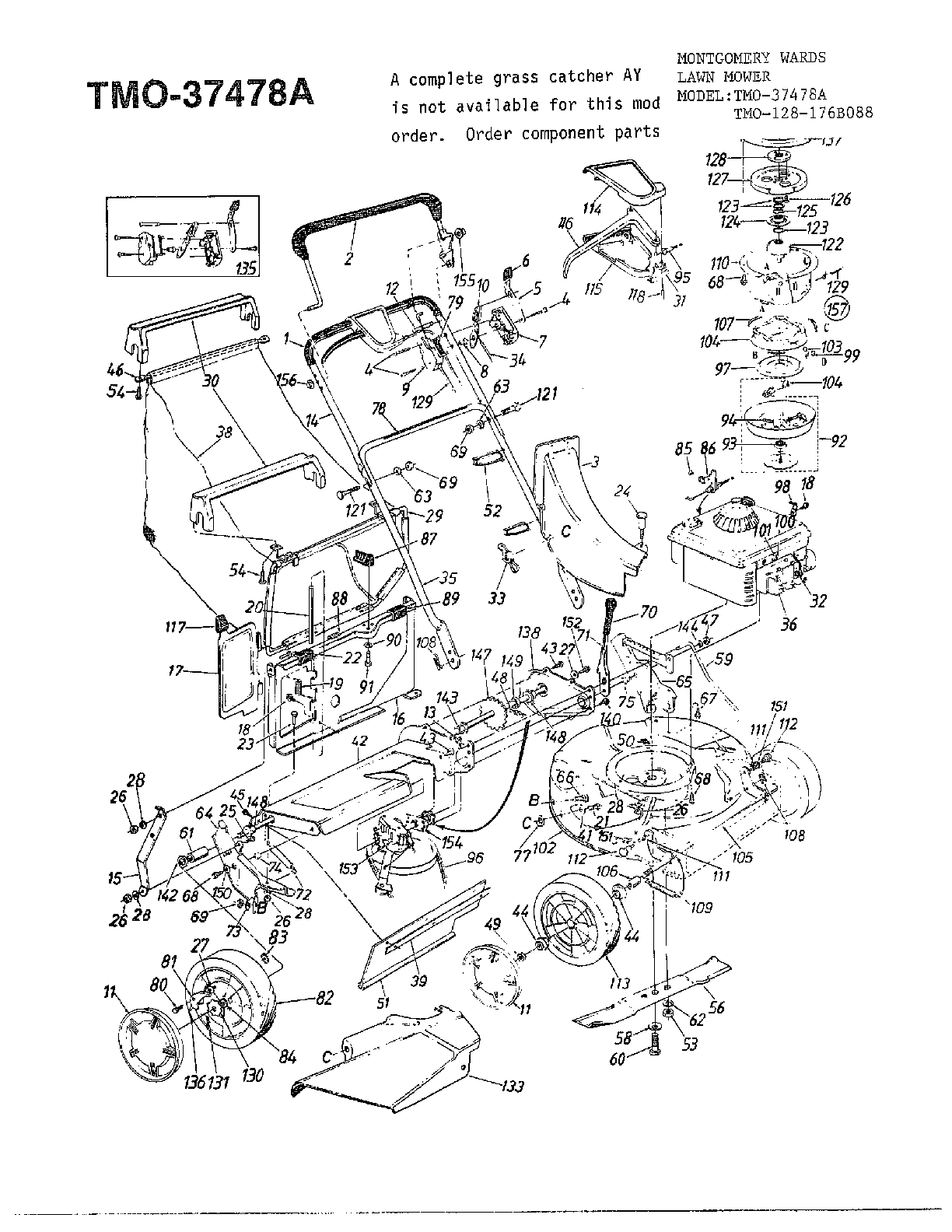 4hp 21" rotary mower
