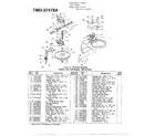 MTD 37478A 4hp 21" rotary mower page 4 diagram