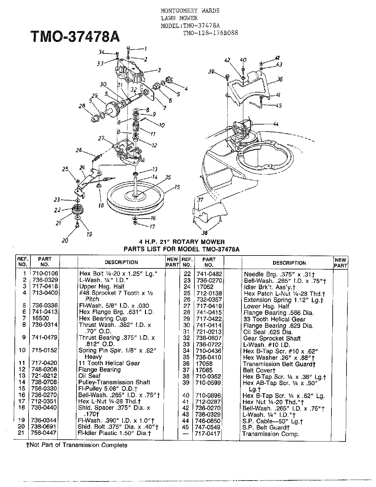 4hp 21" rotary mower page 4