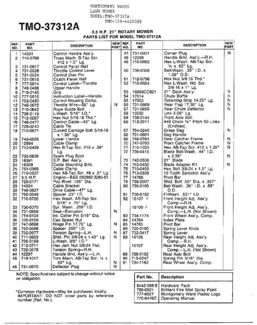 3.5hp 21" rotary mower page 2