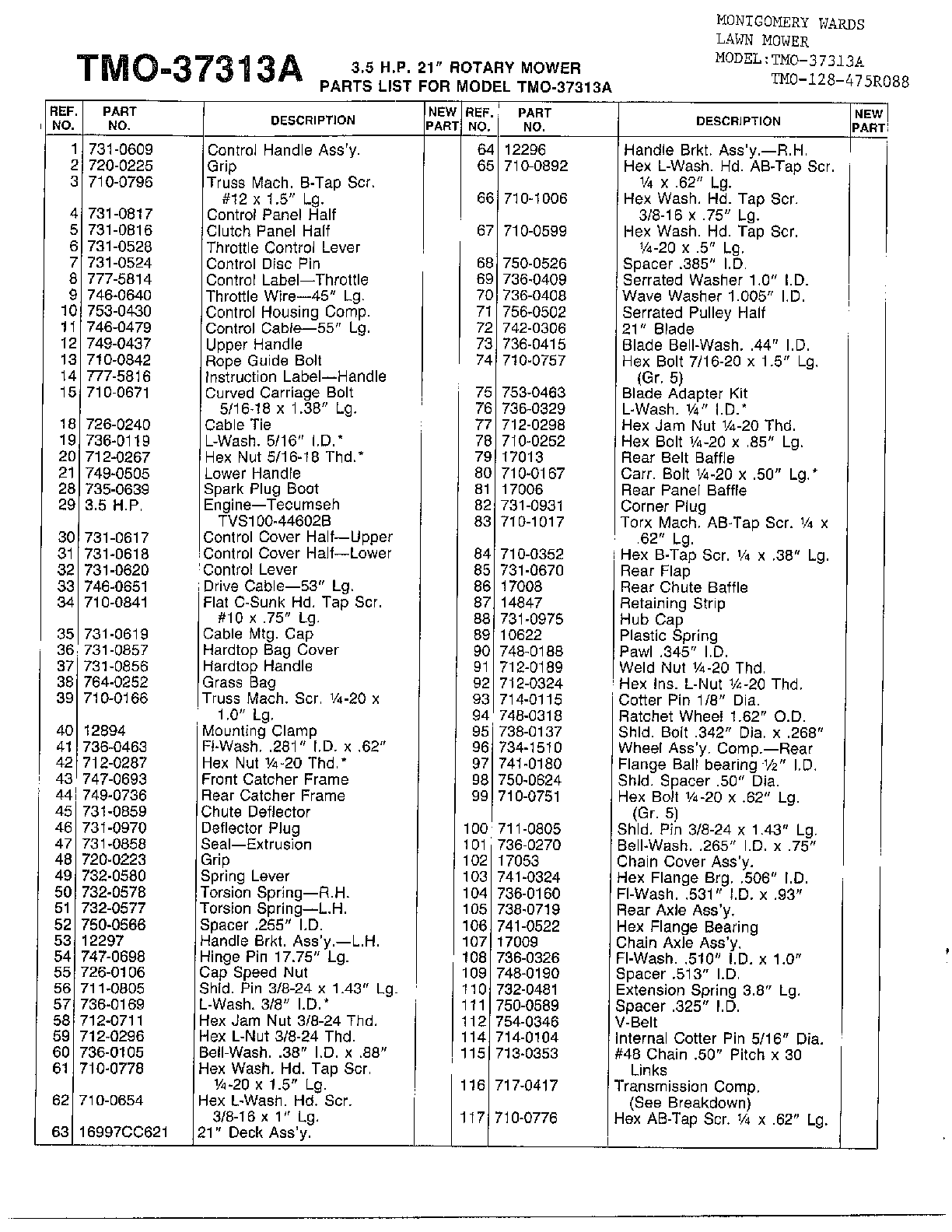 3.5hp 21" rotary mower page 2
