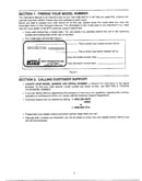 Finding model no./customer support