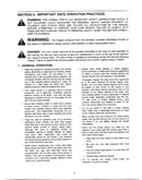 Safe operation practices