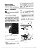 Operation/adjustments