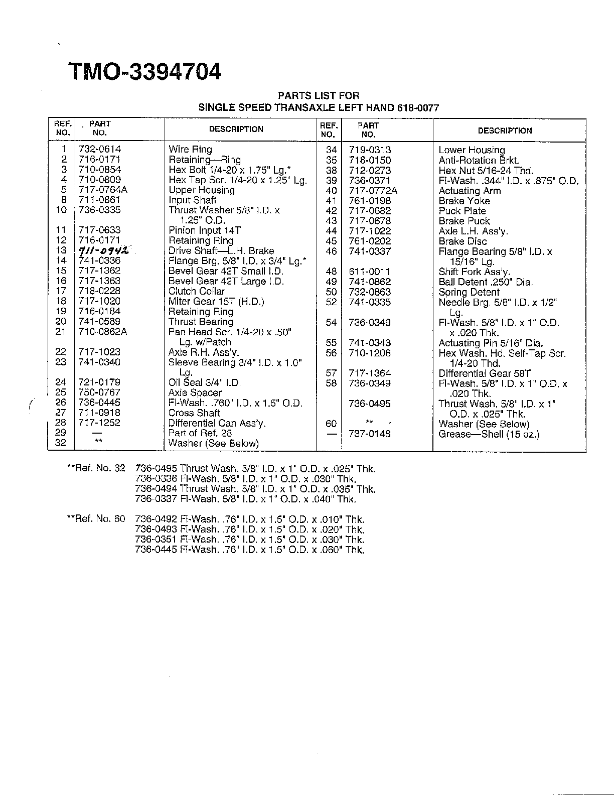 SINGLE SPEED TRANSAXLE-L Page 4